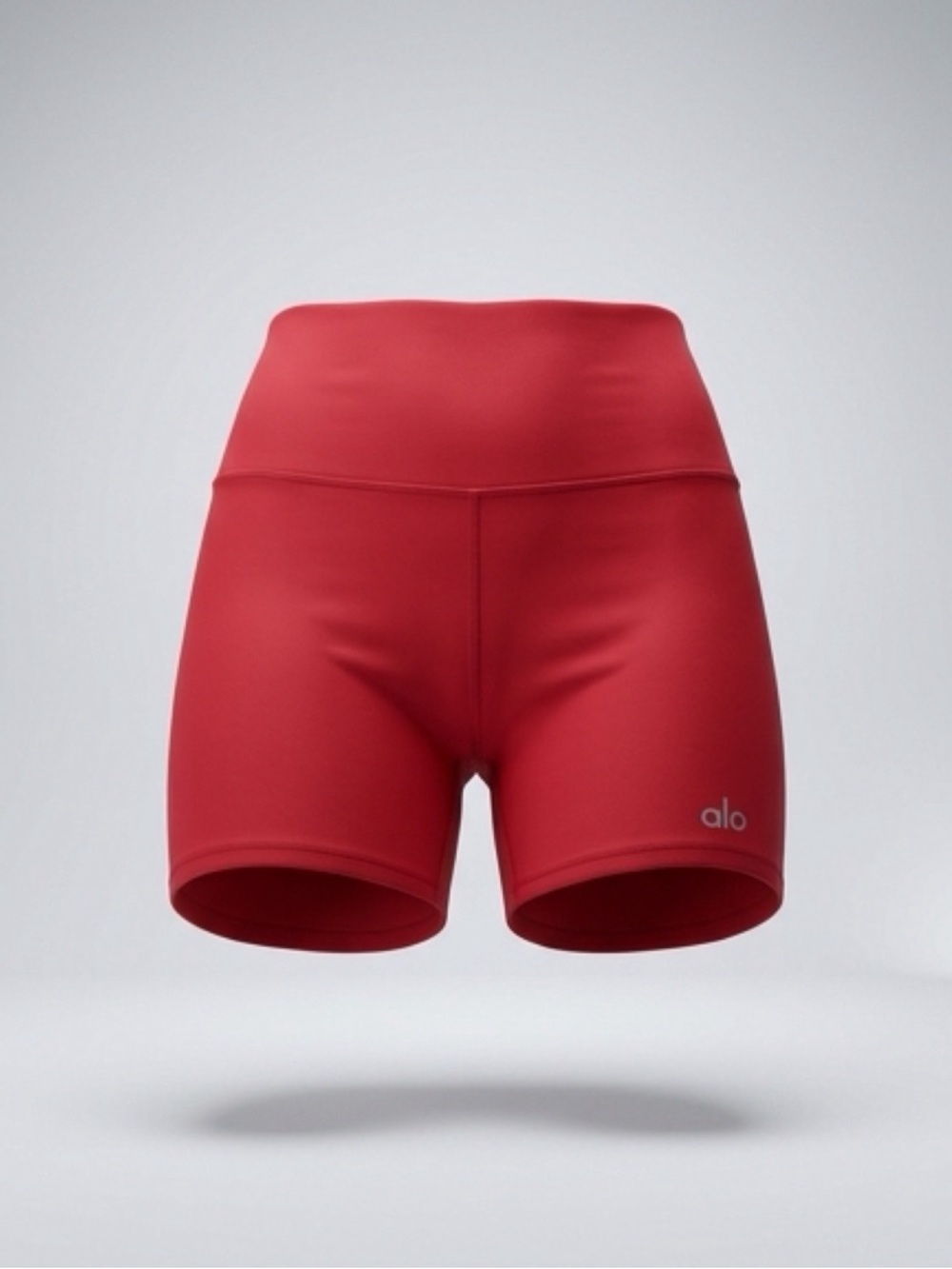 Alo Red Airbrush High-Waisted 5” Biker Short